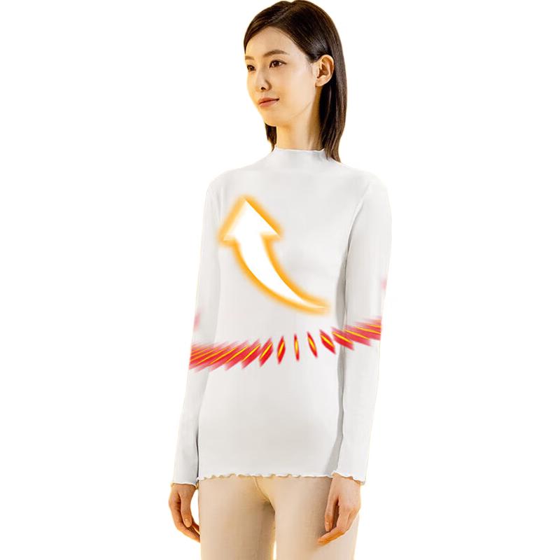 

Yiershuang Women s Brushed Ruffle High-Neck Thermal Top XL (120-140 lbs)