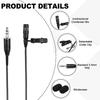Uxcell Lavalier Standard TRS Condenser Color 1m Wired Compact Lavalier Microphone Microphone, 3.5mm Plug, Microphone, Cable, Unidirectional,