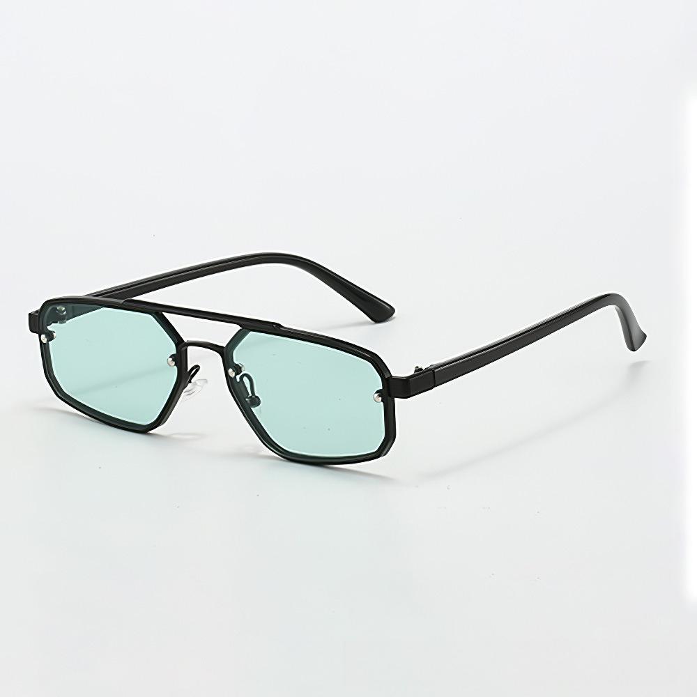 Women Trendy Luxury Steampunk Sunglasses Fashion Metal Double-Bridge High-End Large-Frame Shades Eyewear Classic Driving Shades