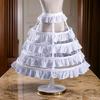 Wedding Dresses for Woman Petticoat Long Crinoline for Photography Dress Pettill with Hoops Pleated Skirt Cosplay Tool