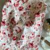 1m Cotton Vintage Rose Printed Fabric Nordic Floral Print Cloth for Children Clothing Women Dress Bag Home Textiles DIY Sewing