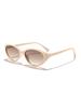 New Fashion Narrow Oval Sunglasses Tortoiseshell Accent UV Blocking Street Style Shades For Female Gift KJ125