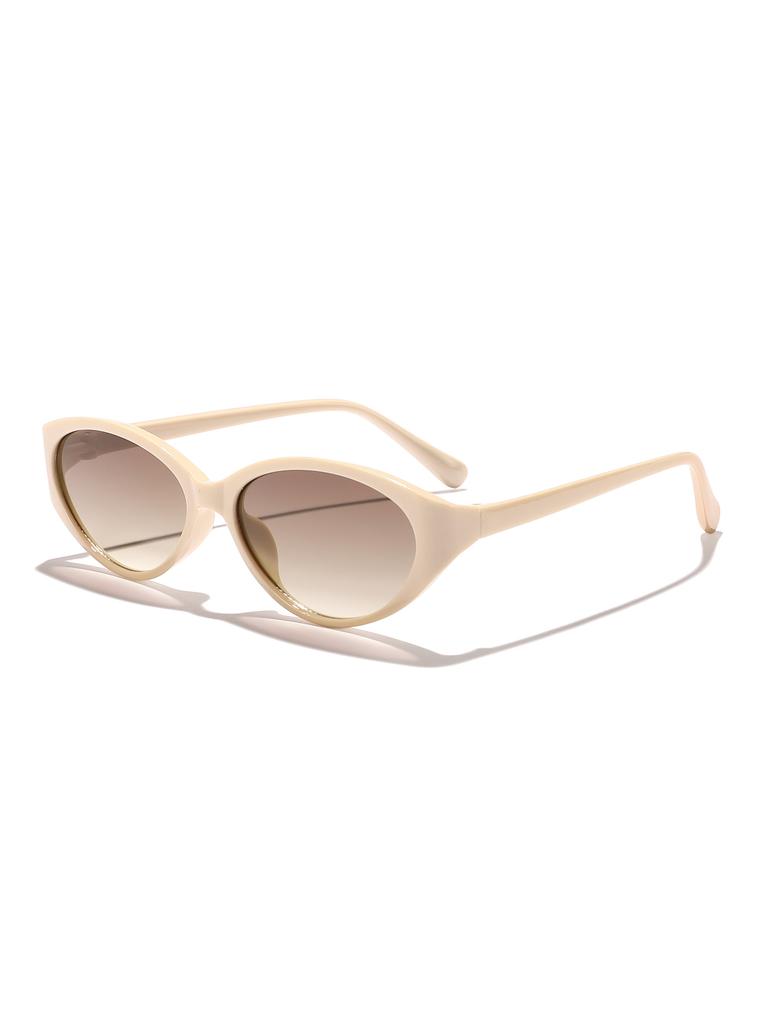 New Fashion Narrow Oval Sunglasses Tortoiseshell Accent UV Blocking Street Style Shades For Female Gift KJ125