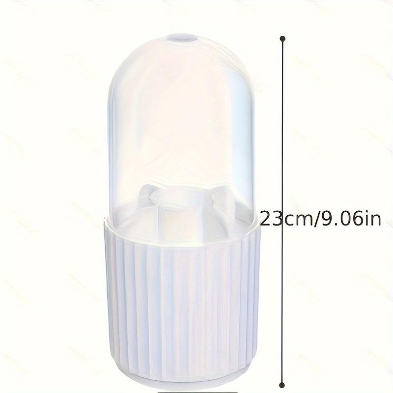 1pcs Makeup Brush Storage Cylinder Rotating Dustproof Desktop Lipstick Powder Brush Bucket Dressing Table Storage Rack Cosmetics