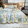 Edredón de Hielo de Seda de Verano Ropa de Cama Ligera de Satén Lavado Manta de Aire Acondicionado Tamaño Individual Queen
