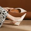 339-3 high-end pointed wedge heel single shoes autumn new versatile shallow mouth platform high heel single shoes empty women's shoes