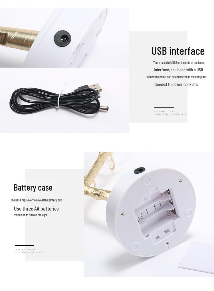 Cross-Border Hot Selling LED Tree Lights: Indoor Christmas Decorative and Birthday Gift Night Light Strip