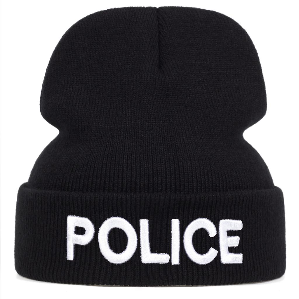 Winter Unisex Outdoor Warm Hat Fashion Letter Hip-hop Knitted Hats Cotton Beanies Cap Wool Caps