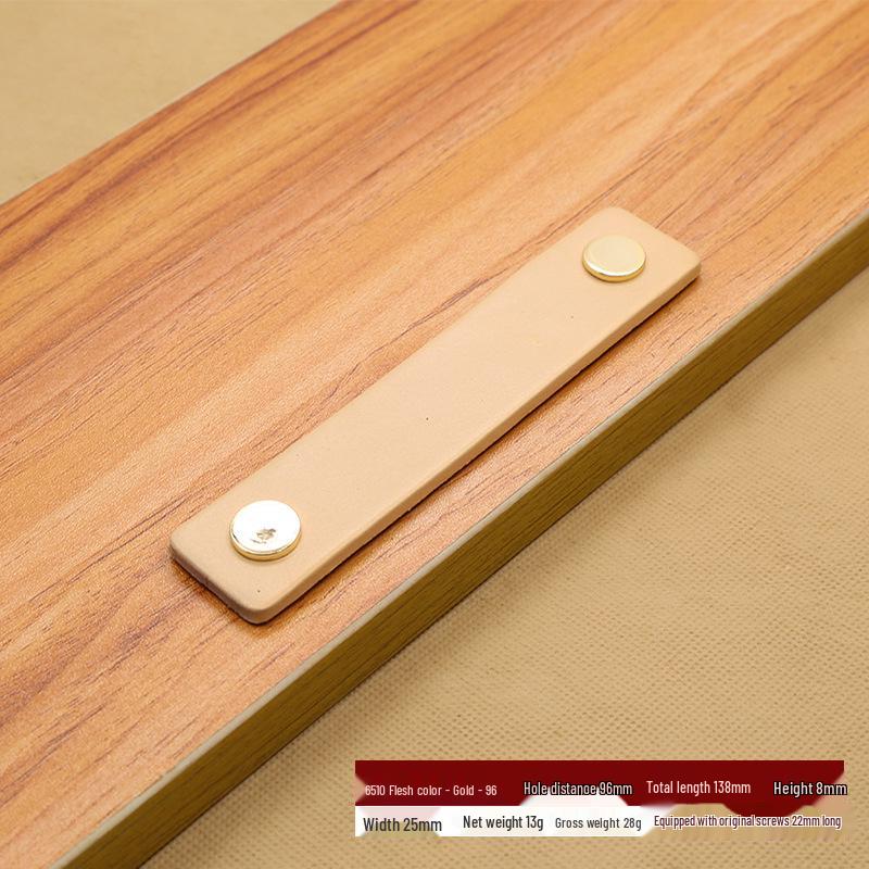 Brown-Black Leather Handle for Suitcases, Bags, Drawers, and Cabinets