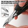 Toenail Clippers Nail Cutters Professional Pedicure Paronychia Tools Manicure Sets Stainless Steel Sharp Curved Blade Big Pliers