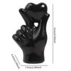 Heart Shaped Hand Sculpture Resin Figure for Table Display 7.5x4.2x11cm Collectible