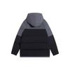 Li Ning Color Block Spliced Loose Casual Sports Down Jacket Men Outerwear Cold-Sand-Black AYMS219-2