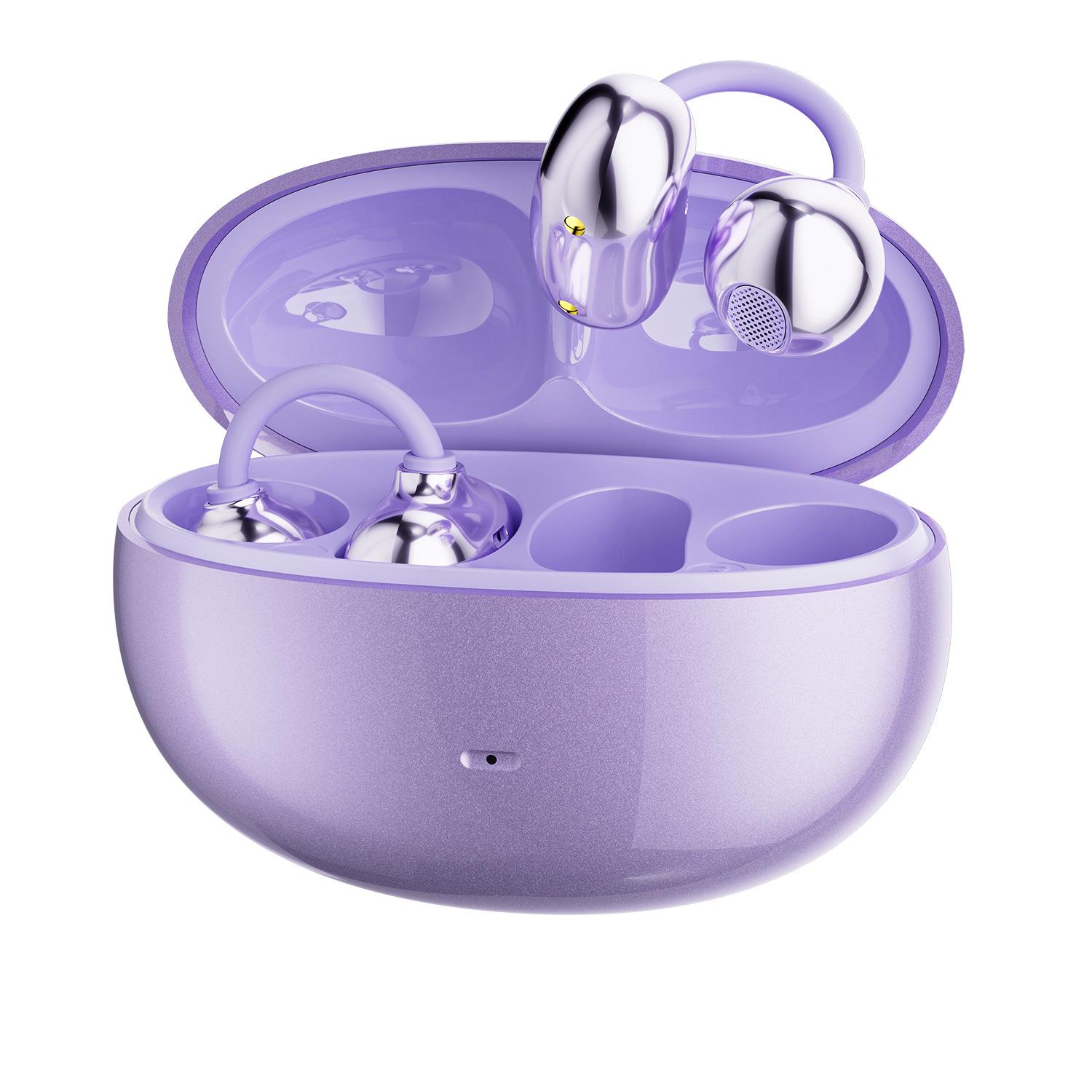 

SK50 Бездротові Bluetooth-навушники-кліпси з довгим терміном служби батареї - Спортивні навушники Бестселер 2025 темно-фіолетовий колір