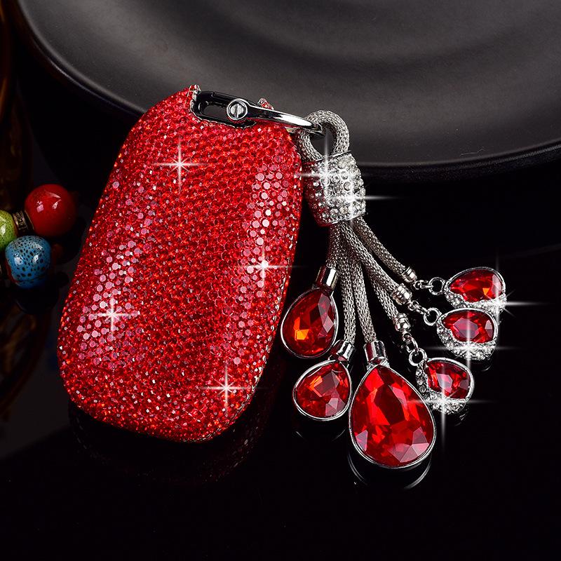 Compatible Toyota Key Case for Corolla, Camry, Avalon, RAV4, Venza, Highlander, and C-HR - Women's Buckle Design
