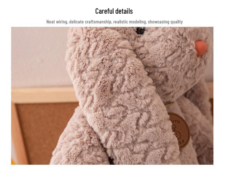 Bangbang Rabbit Plush Toy - Cute Lop-Eared Rabbit Teddy Bear Doll, Perfect Qixi Gift for Children and Girls