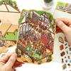 3D Little Corner Van Gogh Studio Landscape Sticker DIY  Pocket Cabin  Scene Halloween Children's Toys Gifts