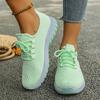 Women'S Casual Athletic Shoes - Breathable Mesh Thick Sole Sneakers, Lightweight Lace-Up Running Shoes, Comfortable