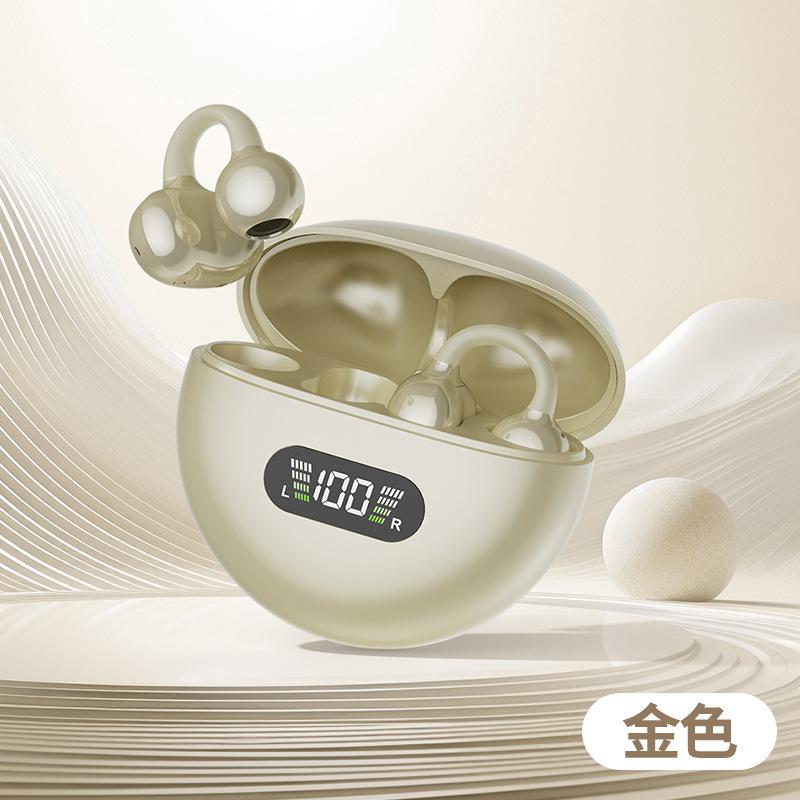 New Ear Clip Bluetooth Headset Bone Conduction Open Sports Wireless Not In the Ear