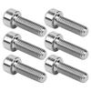 TC4 6Pcs Box Handlebar Screws Mountain Bike Stem Riser Bolts Bicycle Accessories M15x16Silver