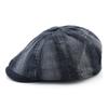 Men'S Beret Hat New Fashion Newsboy Caps Male Outdoor Streetwear Berets Washed Denim Peaked Cap Men Casual Vintage Boina Hats
