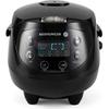 Reishunger Mini Digital Rice Cooker 0.6l-350w-220v Multicooker with 8 Programs Black 7-phase Technology Timer