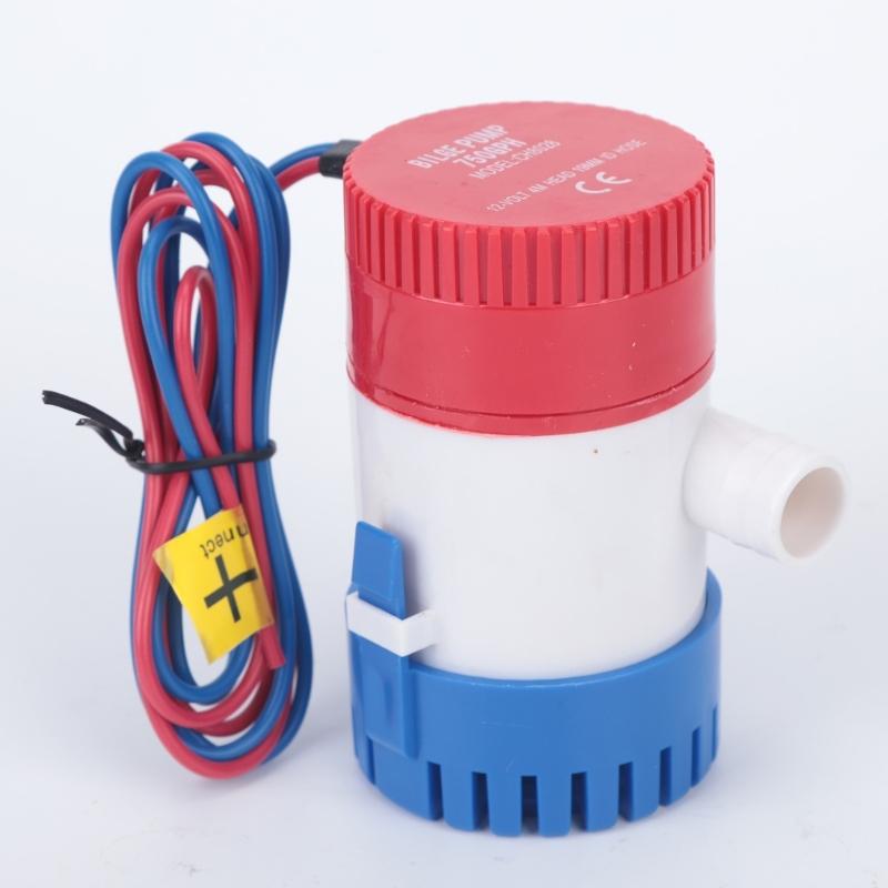 750GPH/1100GPH Submersible 12V Bilge Pump for Small Boat Drainage, Marine Water Removal Pump with ABS Housing and 3 M Lift Head