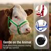 Plush Nylon Cow Halter Adjustable Animal Training Harness Halter Lead Rope Set  Farm Use