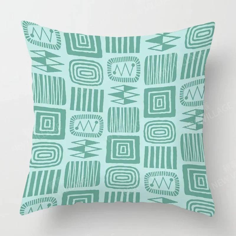 Nordic Fall Home Decor Autumn Throw Pillow Case Sofa Cushion Cover Modern Geometry