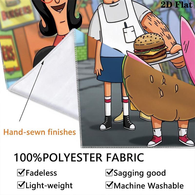Bob's Burgers Pattern Home Decor Tapestry, Wall Hanging, Decorative RV Wall Cloth.XGT0914116