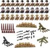 Non-Toxic Ninja Series Characters Figurines Assembled Toy Building Blocks World War Ii Doll Sets Military Series Weapons.