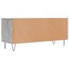 TV Cabinet Concrete Grey 100 x 34.5 x 44.5 cm Particleboard