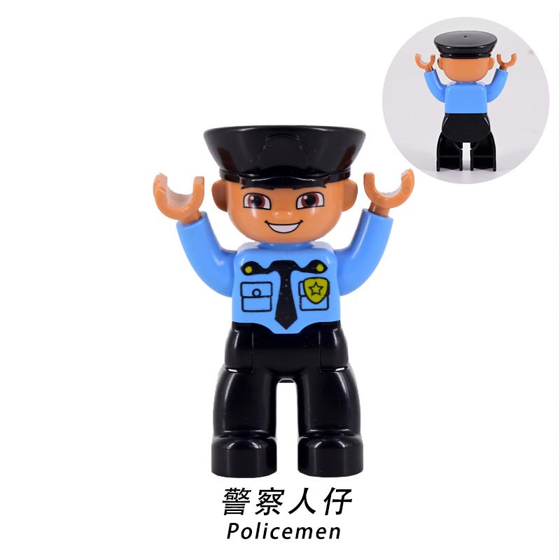 Figure Singole Pompieri Bambino Ladro Poliziotto Mamma Taglia Grande figure familiari Mattoncini mattoni Giocattoli per Bambini regali