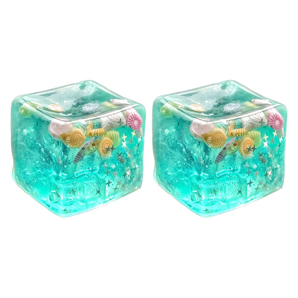 Taba Squishy Ocean Stress Balls Realistic Sea Salt Ice Cube Squeeze Toy Soft Slow Rise Ocean Sensory Toy for Adult Stress Relief