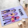 Custom KPop Demon Hunters Mat Personalized Name, Polyester Washable Indoor Entryway Rug, Gift for Christmas, Easter, Thanksgiving Day