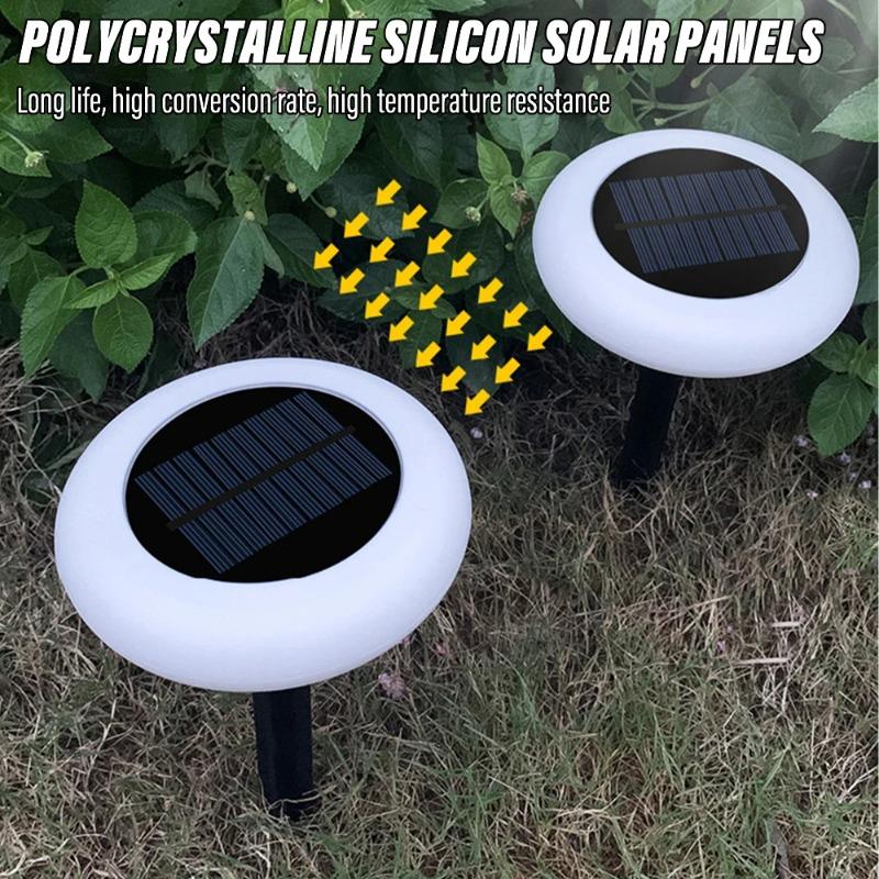 Solar Colorful Lawn Lamp Garden Landscape Lamp with Intelligent Light Control with Colorful Gradient Light & Definition