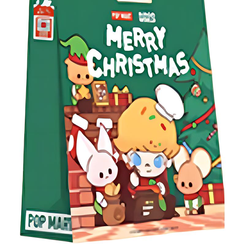 New POP MART DIMOO Snowman's Letter Merry Christmas Gift Bag Limited Edition Shopping Bag IP Merch PPMT-2312-0050