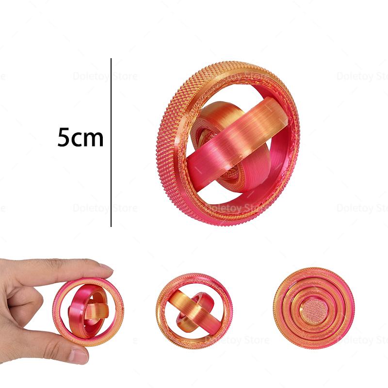 Hot 3D Fidget Spinner Rotating Ball Toy Creative Fingertip Gyroscope Gravity Rotation Anxiety Relief Novelty Decompression Toy