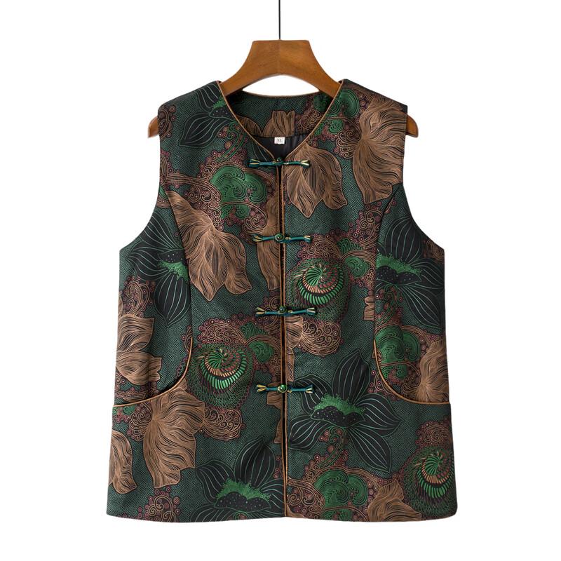 Langsha Women's Ethnic Style Stand-Collar Vest