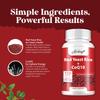 Red yeast rice extract capsules, containing coenzyme Q10 extract, all-natural, suitable for both men and women.