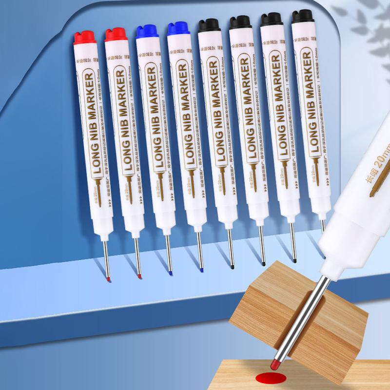 1Pc Long Needle Marker Pen Waterproof Deep Hole Metal Bathroom Woodworking Tile Screw 20Mm Dash Pen Marker Pen