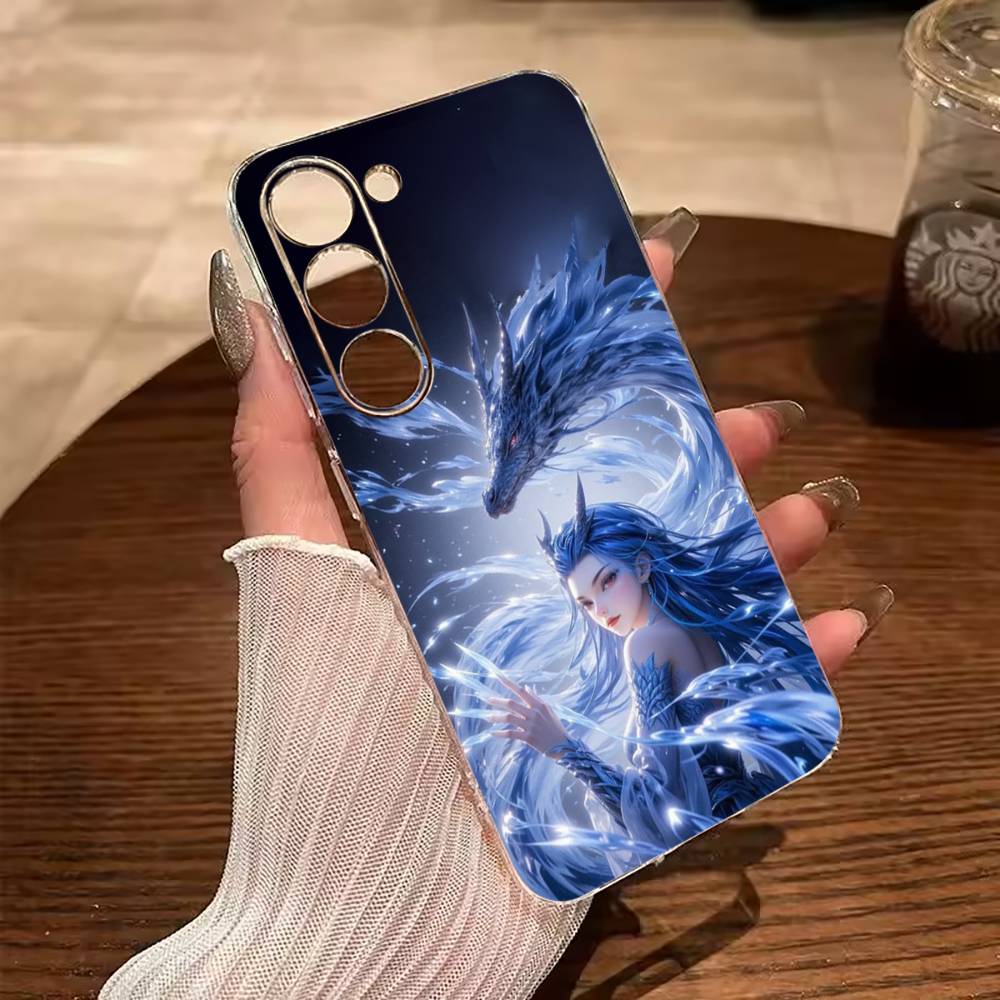 

H-O-T-Ne-zha Clear Phone Case for Samsung Galaxy A71, A70, A52, A51, A40, A30 Samsung a40