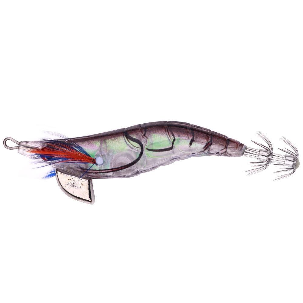Noctilucent Artificial Squid Hook Jigs 10cm 12g Spinnerbait Sea Fishing