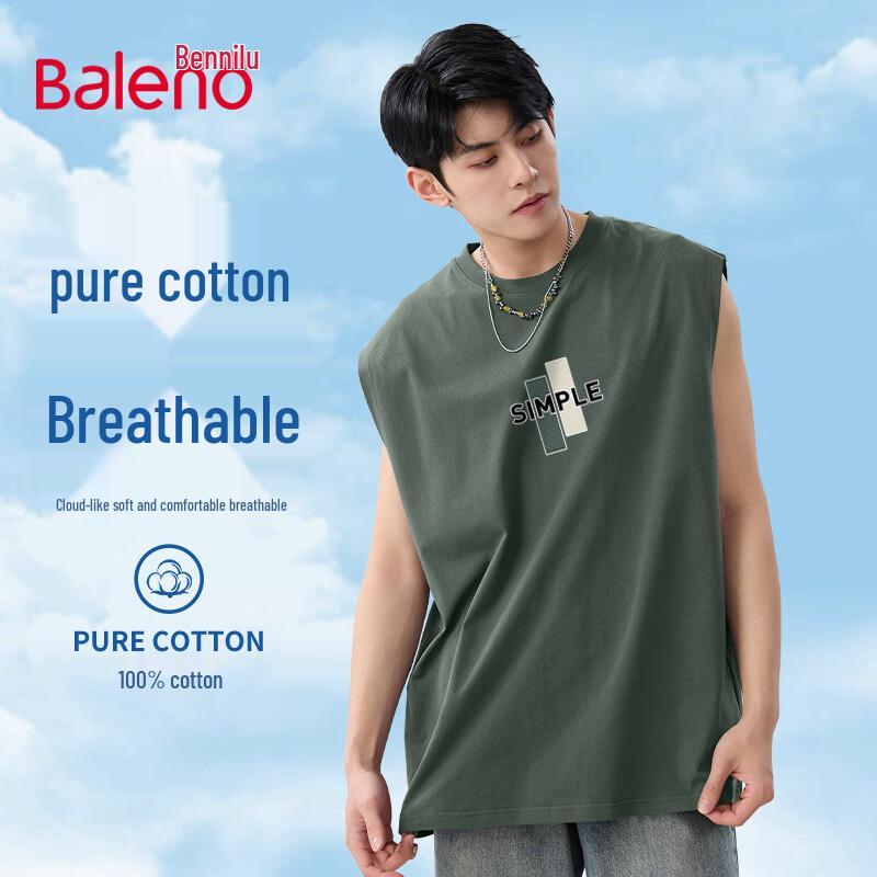 Baleno Men s Cotton Round Neck Vest L