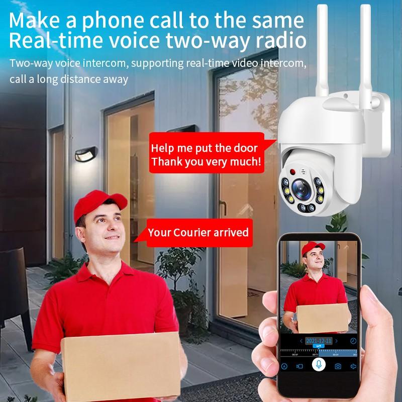 HD 1080P PTZ Security Camera 5G WIFI PTZ Security Camera Real-Time Voice Intercom Wireless Camera AI Human Detection