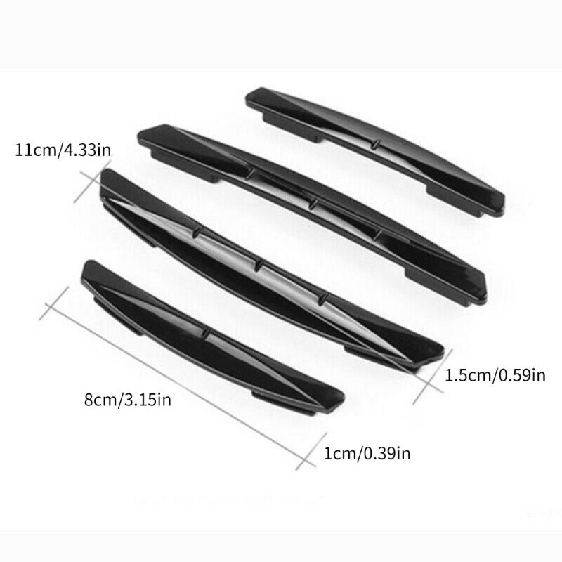 4pcs Car Sticker Door Edge Guards Trim Molding Protection Strip Scratch Protector Car Crash Barriers Door Guard Collision