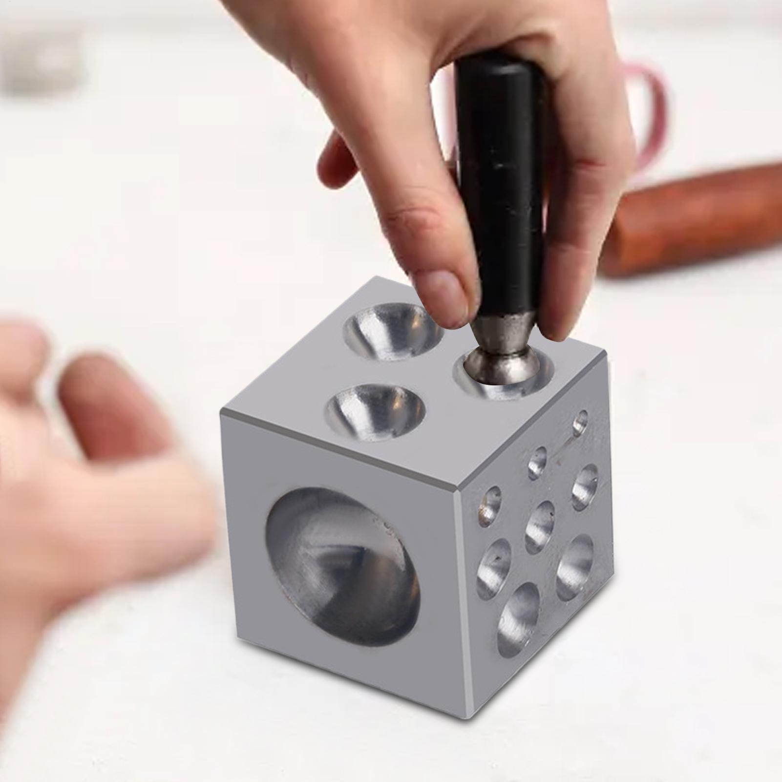 

Punch Bezel Block 17 Degrees Jewelry Making Tool Round Punch Bezel Block with Round Holes for Goldsmith Professionals Craft China Mainland