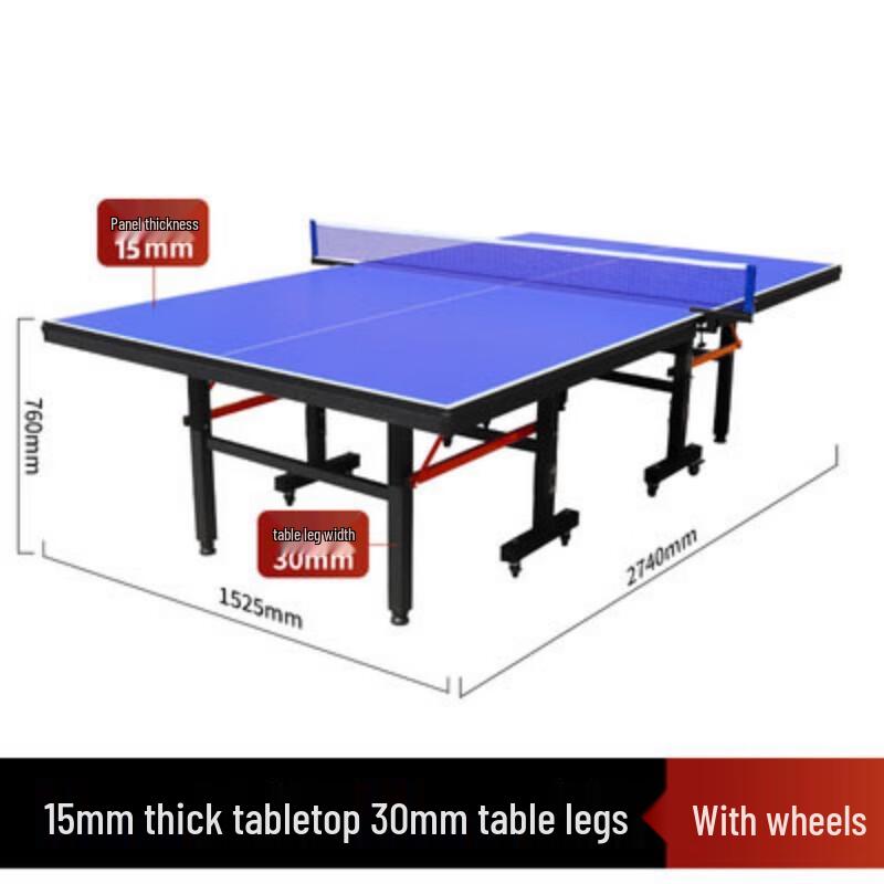 Longchan Foldable Portable Table Tennis Table