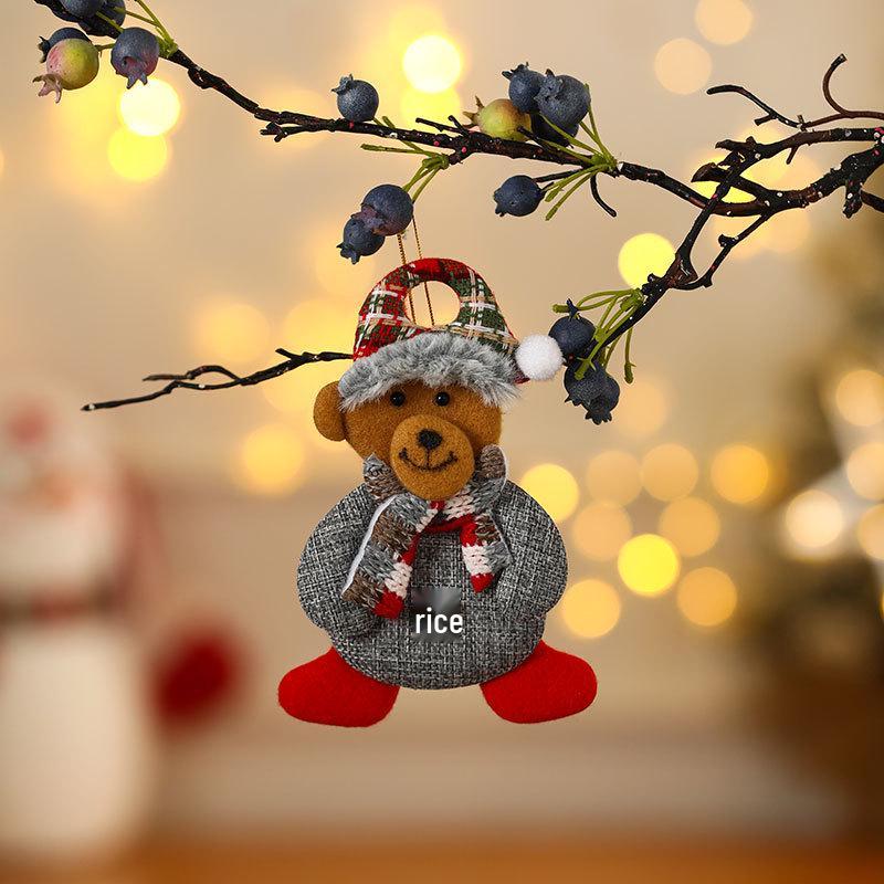 Cross-Border Small Santa Christmas Ornaments - Tree Accessories and Cloth Art Gifts