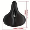 ZHIQIUComfortable Bike Saddles Extra Wide and Thick Bicycle Seat Integrated Molding Anti-Rain