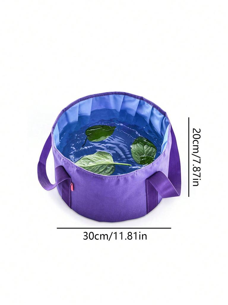 1pc Foldable Insulated Portable Foot Soaking Basin - Multi functional foldable water basin, outdoor travel laundry bucket